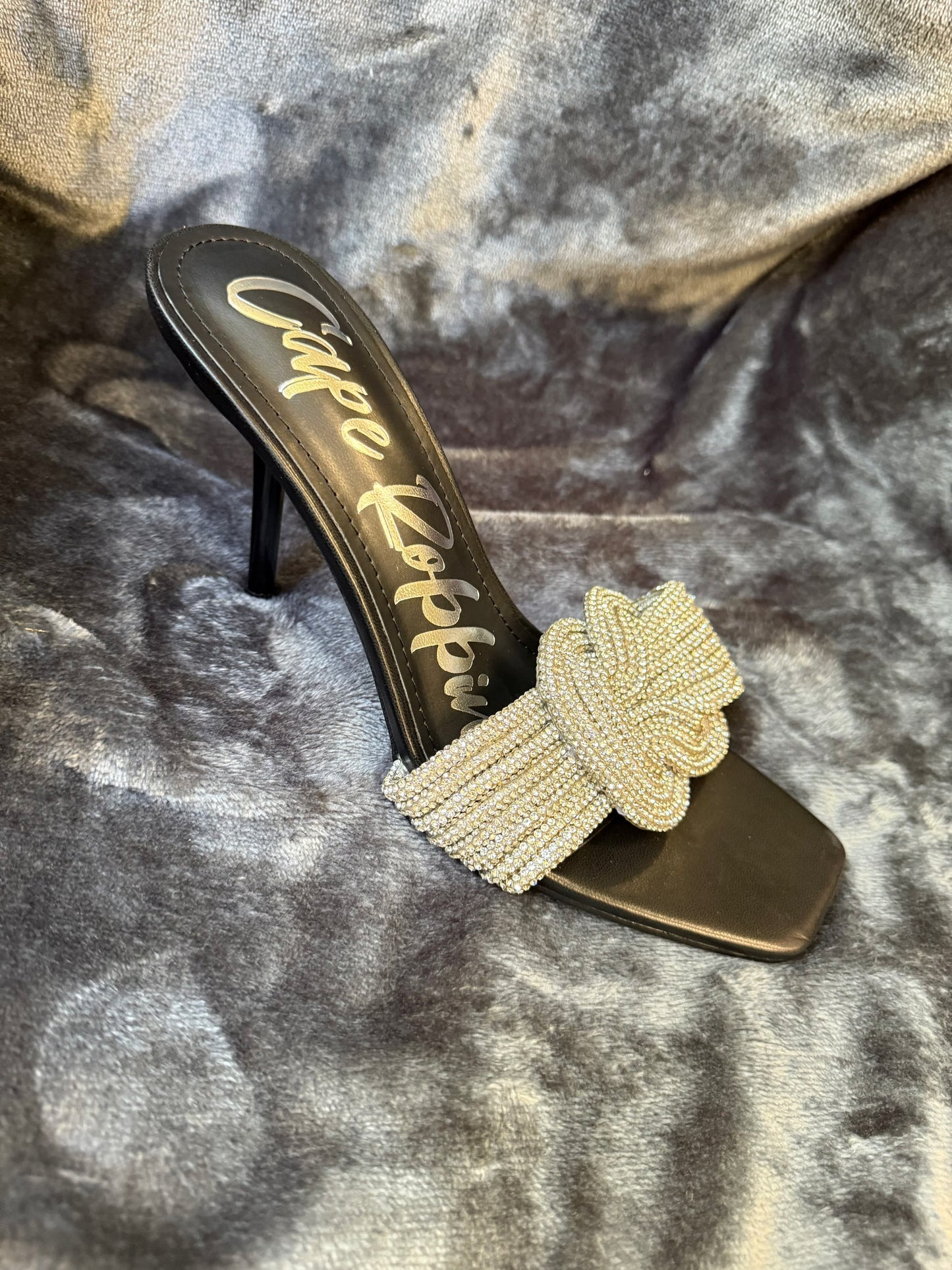 Size 8 Blinged Out Bow Sandal