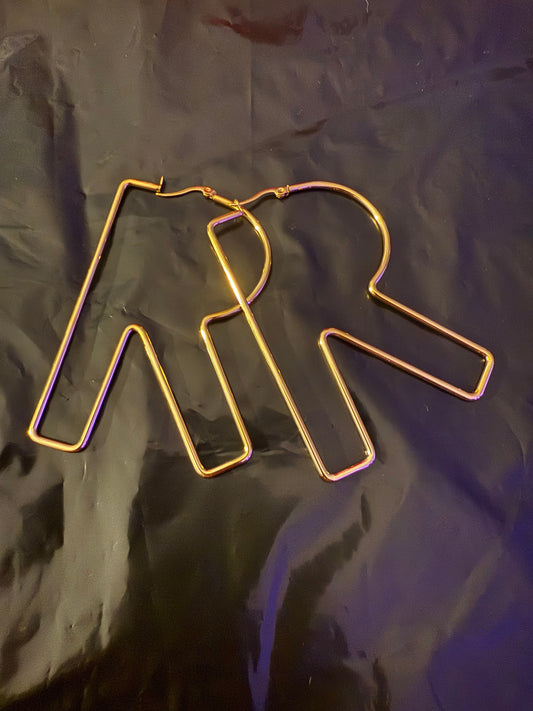 Initial Earrings