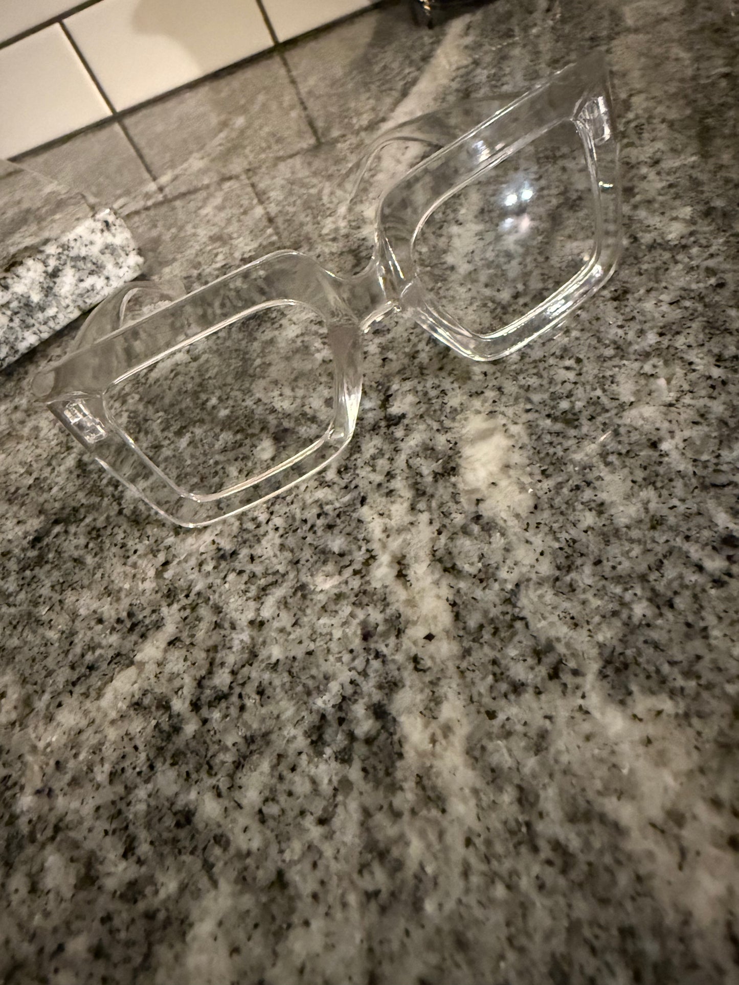 Oversized clear frame