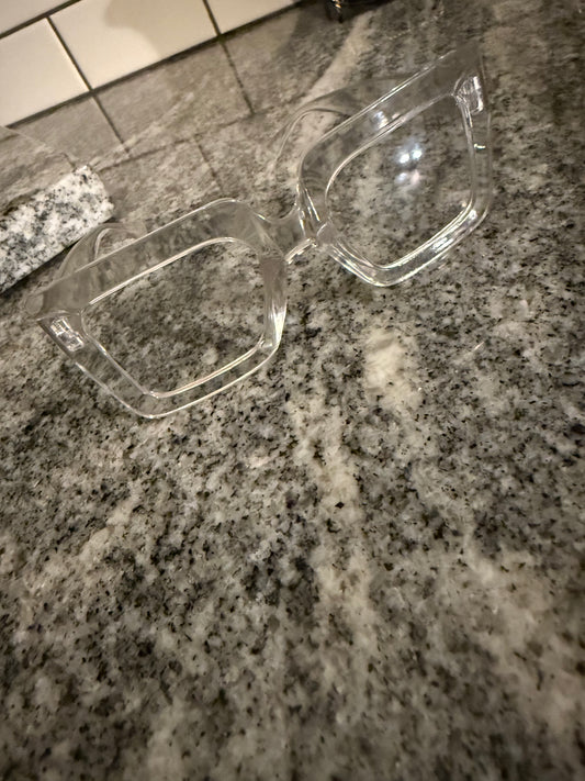 Oversized clear frame