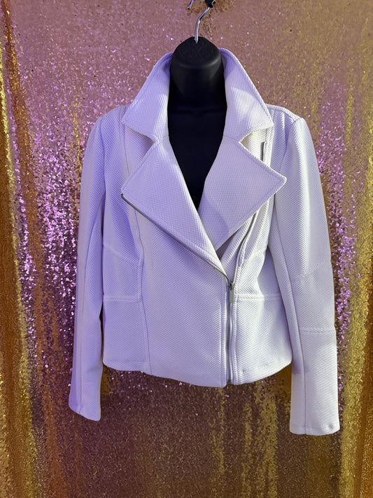 Cream Moto Jacket