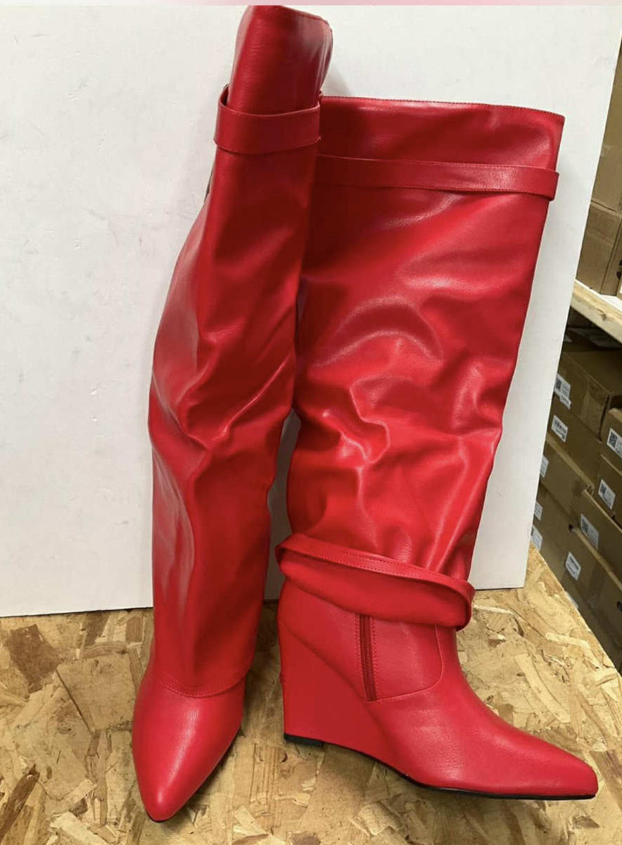 Size 10 wedge heel boot