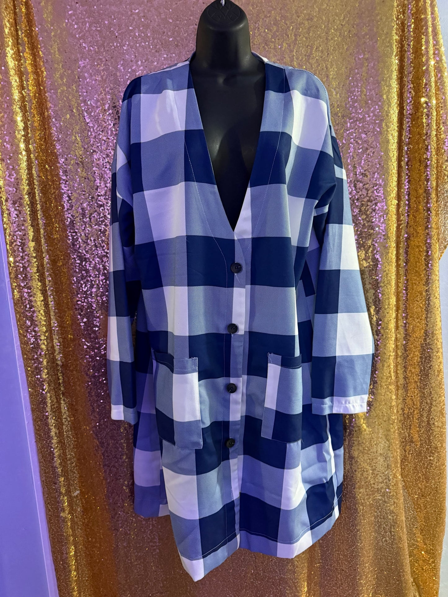 Blue Checkered Jacket