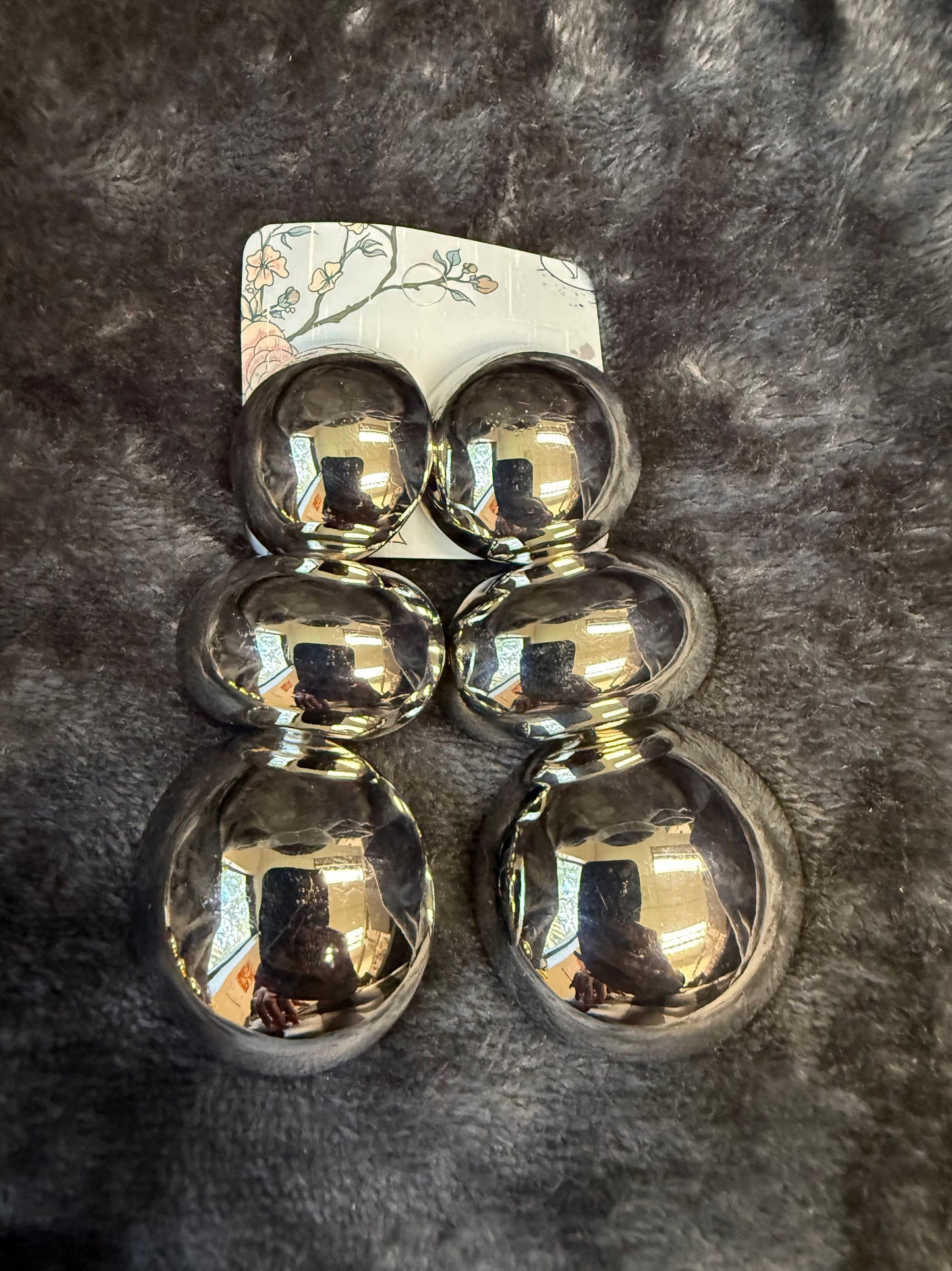 Oversized Triple Ball Earrings